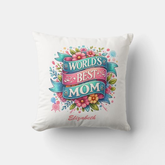 マザーズデイ自然愛好家フローラ クッション (正面)