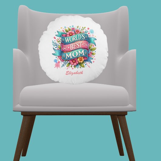 マザーズデイ自然愛好家フローラ ラウンドクッション