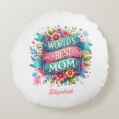マザーズデイ自然愛好家フローラ ラウンドクッション (正面)