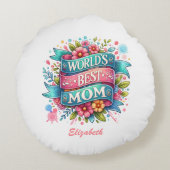 マザーズデイ自然愛好家フローラ ラウンドクッション (裏面)