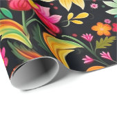 マザーズデイ花模様 ラッピングペーパー (ロールコーナー)