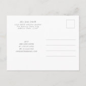 マザーズデイ赤面フローラ招待状 インビテーションポストカード (裏面)