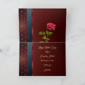 マザーズデイ金ゴールドレタリングパープルエレガントハート カード (内部)