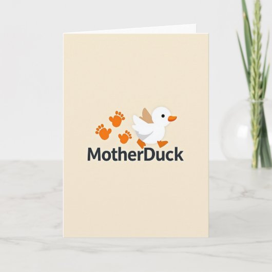 マザーズデイ かわいい水辺の鳥のカード カード (正面)