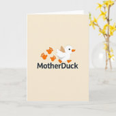 マザーズデイ かわいい水辺の鳥のカード カード (黄色い花)