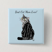 マザーズデイ・タビー・キャット 缶バッジ (正面)