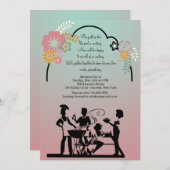 マザーズデイBBQ招待状 招待状 (正面/裏面)