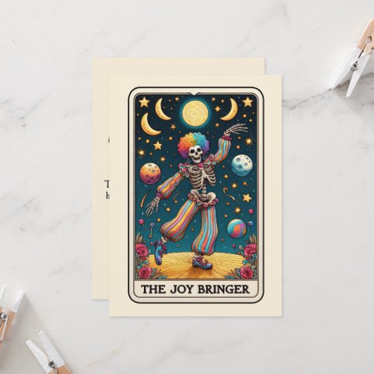 マザーズデーのスケルトン ジョイブリンジャー タロット カード (正面/裏面インサイチュ)