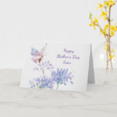 マザーズデーガーデンバターフエレガントィシター カード (黄色い花)