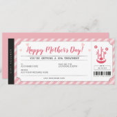 マザーズデーギフトスパトリートメント証明書 招待状 (正面/裏面)