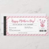 マザーズデーギフトスパトリートメント証明書 招待状 (正面)