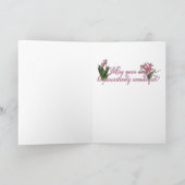 マザーズデーピンクチューリップス柴犬夜叉 カード (内部)