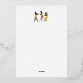 マザーズデー アフリカ アート プリント 箔シーズンカード (裏面)