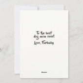 マザーズパーソナライズされたデイおもしろい犬ママ シーズンカード (裏面)