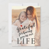 マザーズパーソナライズされたデイ2の写真と文字 シーズンカード (正面)