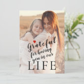 マザーズパーソナライズされたデイ2の写真と文字 シーズンカード (スタンド正面)