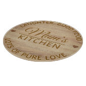 マザーズモダンデイカスタム文字木製 カッティングボード (角)