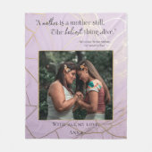 マザーズモダンデイパステルエレガントキンツギ引用文 フリースブランケット (正面)