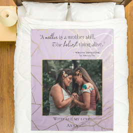 マザーズモダンデイパステルエレガントキンツギ引用文 フリースブランケット