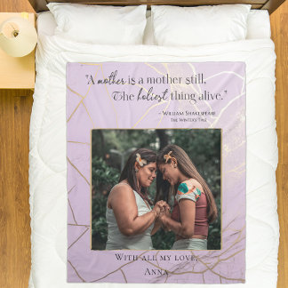 マザーズモダンデイパステルエレガントキンツギ引用文 フリースブランケット