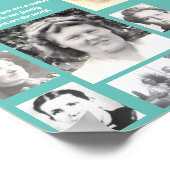 マザーズ引用文コラージュティール（緑がかった色）枠ポスター ポスター (角)