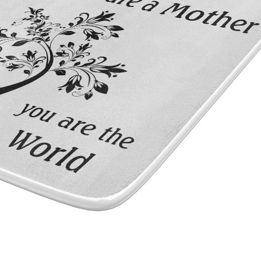 マザーズ感動的デイマザー引用文 カッティングボード (角)