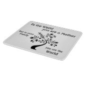 マザーズ感動的デイマザー引用文 カッティングボード (角)