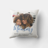 マザーズ日ハート写真記念装飾用クッション クッション (裏面)