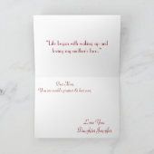 マザーズ日バタフライ素朴バラブルゴーニュフローラ カード (内部)