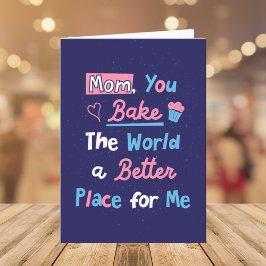 マザーズ日ベーキング引用文ベーカー母シェフ カード