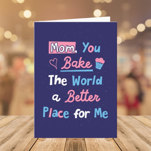 マザーズ日ベーキング引用文ベーカー母シェフ カード
