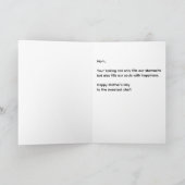 マザーズ日ベーキング引用文ベーカー母シェフ カード (内部)