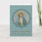 マザーズ日ヴァージンメアリーリリーターコイズ金ゴールドシルバー カード (正面)