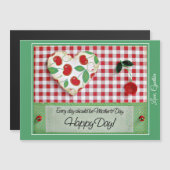 マザーズ日次元クイルさくらんぼマグネットカード (正面/裏面)