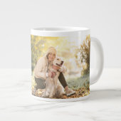 マザーズ最高のデイドッグ母の写真 ジャンボコーヒーマグカップ (正面右)