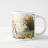 マザーズ最高のデイドッグ母の写真 ジャンボコーヒーマグカップ (右)