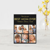 マザーズ最高のデイママママトレンディー写真コラージュ カード (黄色い花)