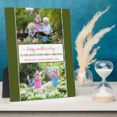 マザーズ素晴らしデイおばあちゃん2パーソナライズされた枚 フォトプラーク (側面)