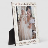 マザーズ素朴デイ白木写真枠 フォトプラーク (側面)