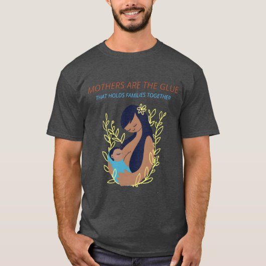 マザーズ・アレヘ・グルエハットが家族への贈り物を持つ Tシャツ (正面)