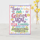 マザーズ・カード カード (黄色い花)