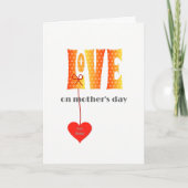 マザーズ・デイにLOVEという名前を付ける カード (正面)