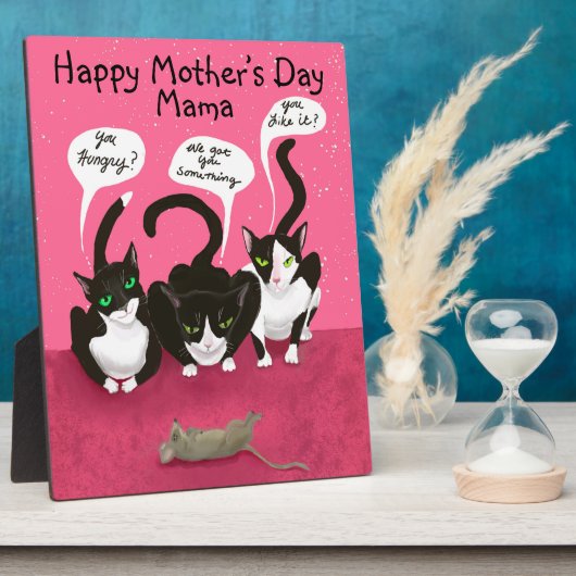 マザーズ・デイの猫たちおもしろい|過去記事 フォトプラーク (側面)