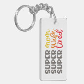 マザーズ・デイの素晴パーソナライズされたらしい写真キーチェーン キーホルダー (正面左)