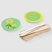 マザーズ・デイひまわりカスタム誕生日 ハンドファン (組立なし)