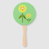 マザーズ・デイひまわりカスタム誕生日 ハンドファン (正面)