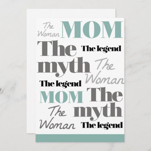 マザーズ・デイカード引用文シンプル シーズンカード (正面/裏面)