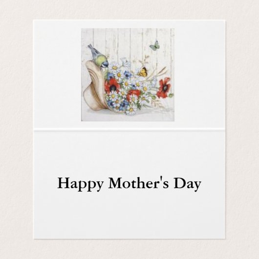 マザーズ・デイタイポグラフィ 名刺 (内部フラット)