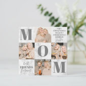 マザーズ・デイ大理石フォトコラージュ カード (スタンド正面)