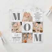 マザーズ・デイ大理石フォトコラージュ カード (正面/裏面インサイチュ)